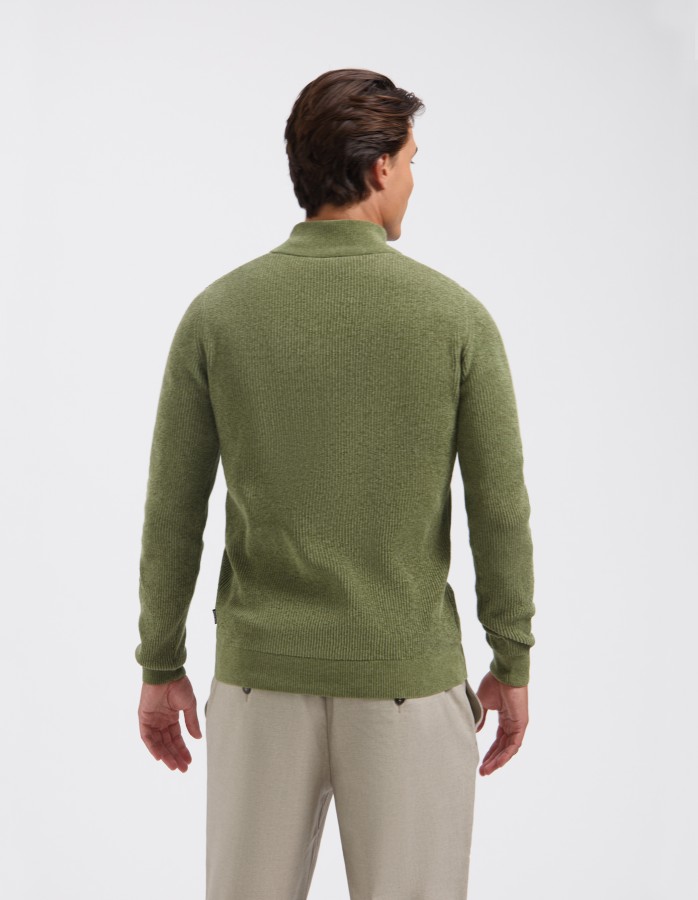 Afbeelding van LESLEY 60036 Eveline Green Melee  - Heren Trui - Saint Steve